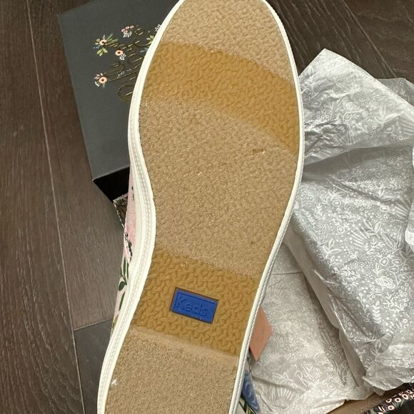 NIB Rifle Paper Co. x Keds pink floral tennis shoes. - Picture 8 of 16
